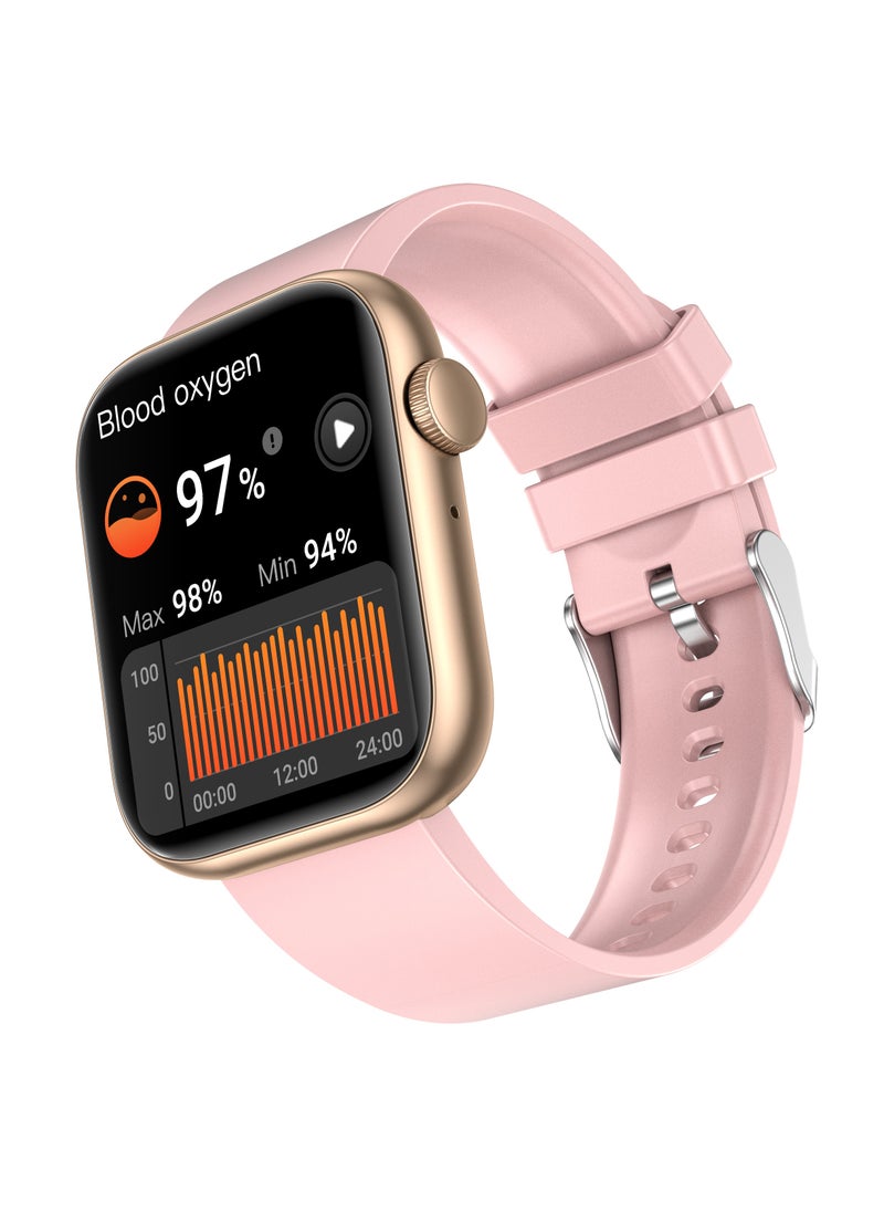 LIGE Smart Watches for Women 1.85" 260mAh Health Monitoring Sports Ladies Bracelets Bluetooth Calling Waterproof Pink  - Image 2