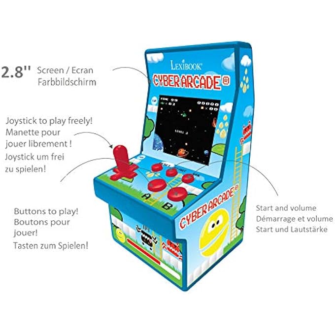 CYBER ARCADE CONSOLE, 200 GAMES, 2.8 LCD COLOUR SCREEN, JL2940 - Image 4