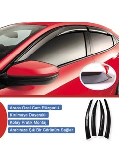 Fiat Linea Windshield Spoiler Mugen Set of 4 Front Rear