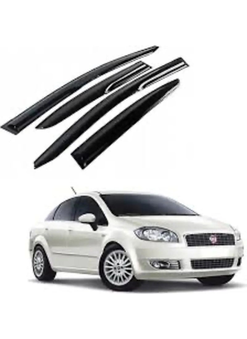 İtibar - Fiat Linea Windshield Spoiler Mugen Set of 4 Front Rear - Image 1