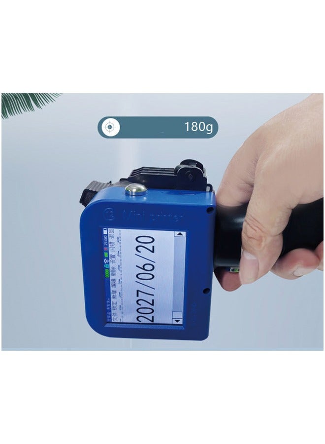 Mini Handheld Printer (Non-WIFI) + Original Quick-Dry Black Ink Cartridge - Prints Time, Text, QR Codes - Image 4