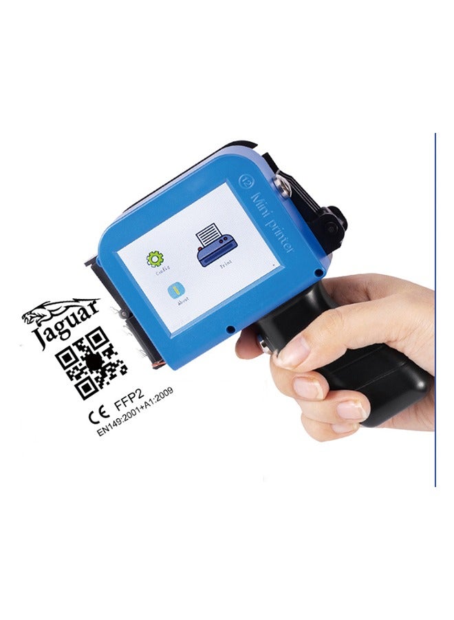 Mini Handheld Printer (Non-WIFI) + Original Quick-Dry Black Ink Cartridge - Prints Time, Text, QR Codes - Image 2