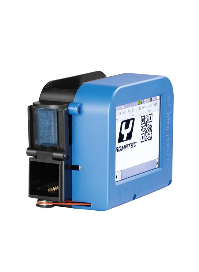 Mini Handheld Printer (Non-WIFI) + Original Quick-Dry Black Ink Cartridge - Prints Time, Text, QR Codes  - Image 2
