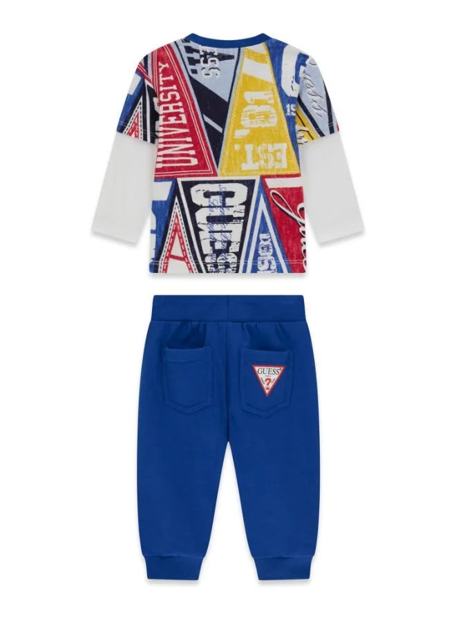 GUESS Kids Set Long Sleeve T-Shirt+Active Pants