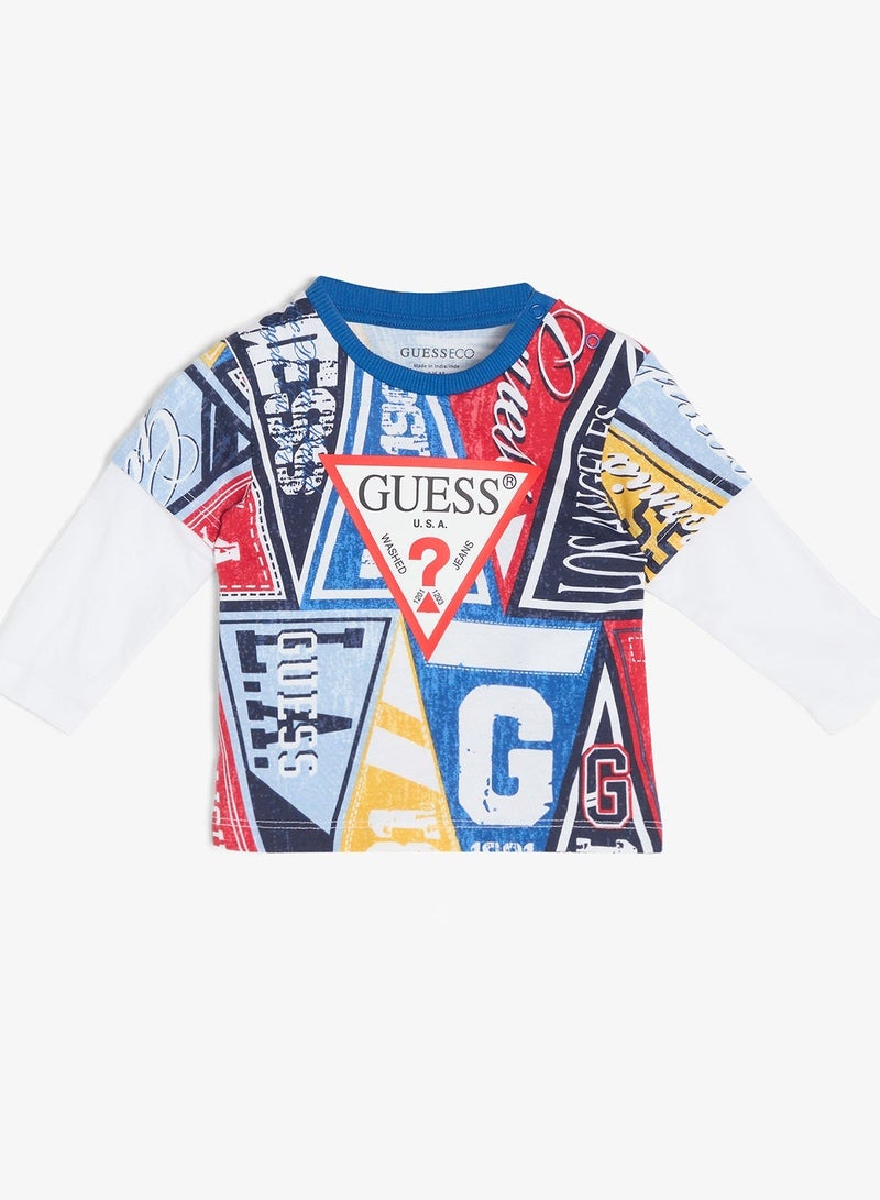 GUESS Kids Set Long Sleeve T-Shirt+Active Pants - Image 4