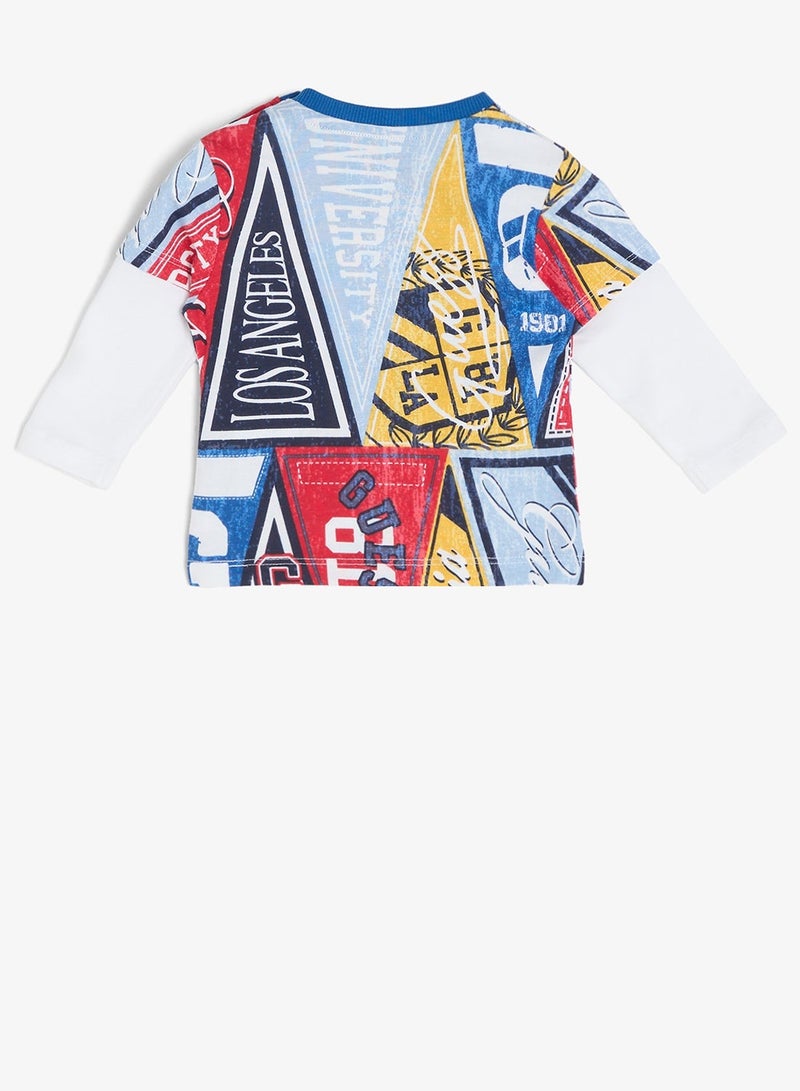 GUESS Kids Set Long Sleeve T-Shirt+Active Pants - Image 5