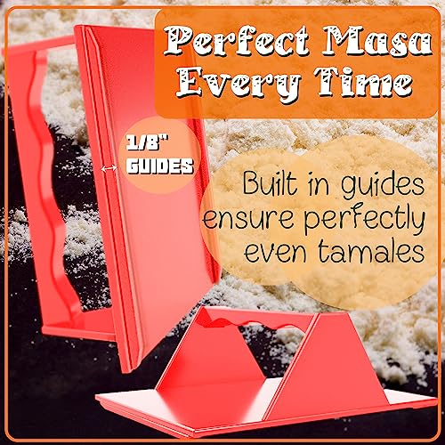 Mindful Design Tamales Masa Spreaders - Kitchen Utensils - Easy Grip Ergonomic Handle by Mindful Design (1 Pack, Red) - Image 3
