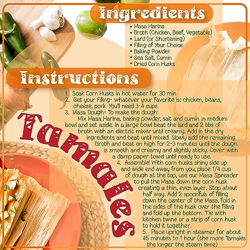 Mindful Design Tamales Masa Spreaders - Kitchen Utensils - Easy Grip Ergonomic Handle by Mindful Design (1 Pack, Red) - Image 5
