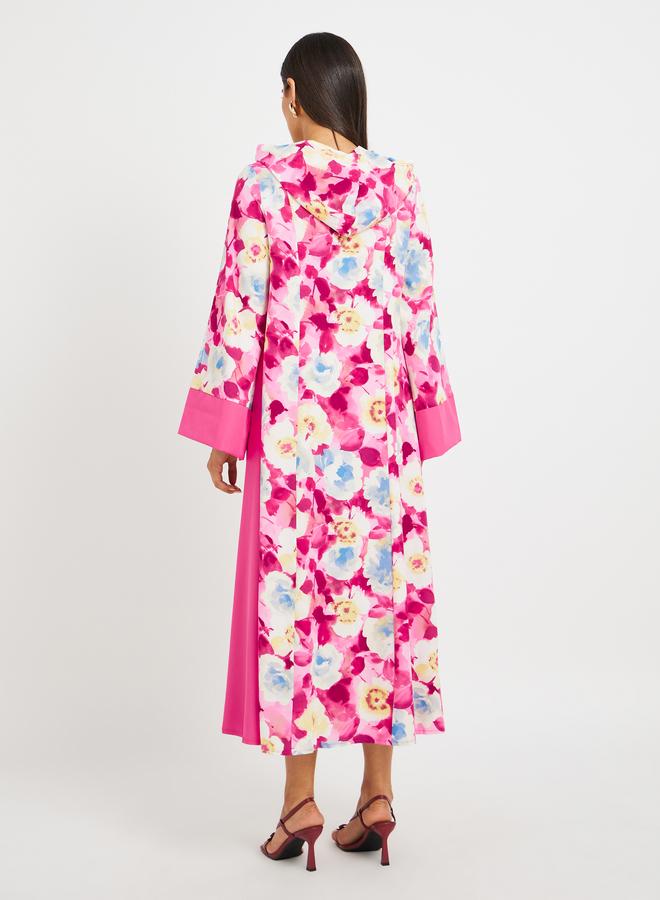 Take Two Floral Print Pleated A-Line Maxi Dress - Image 5
