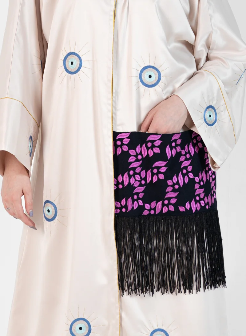 Rosette Abaya Stylish Bisht design