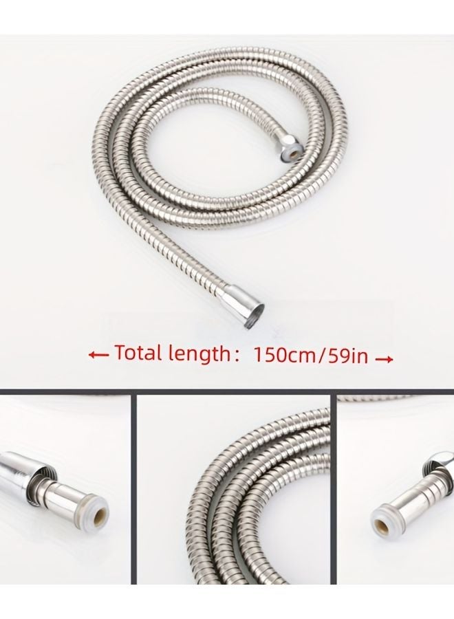 1pc Heavy Duty PVC Flexible Shower Hose Leak Proof Bathroom Extension Tube - Image 3