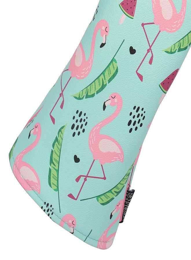 SHABIER Blue&Pink Golf Headcover with Flamingos Design for Golf Club (Driver Headcover) - Image 4