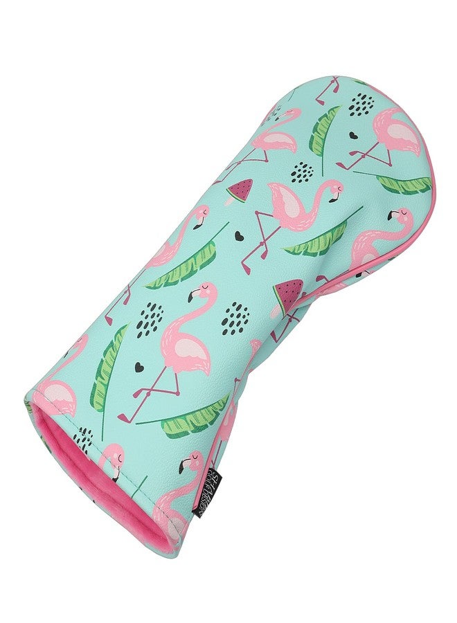 SHABIER Blue&Pink Golf Headcover with Flamingos Design for Golf Club (Driver Headcover) - Image 5