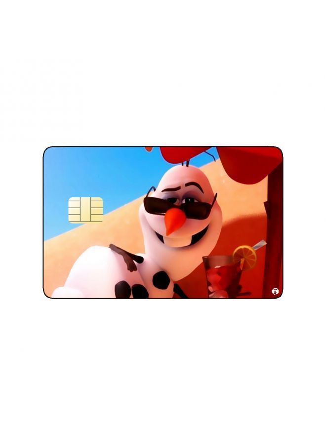 RKN PRINTED BANK CARD STICKER Animation Olaf From Frozen By Disney - Image 1