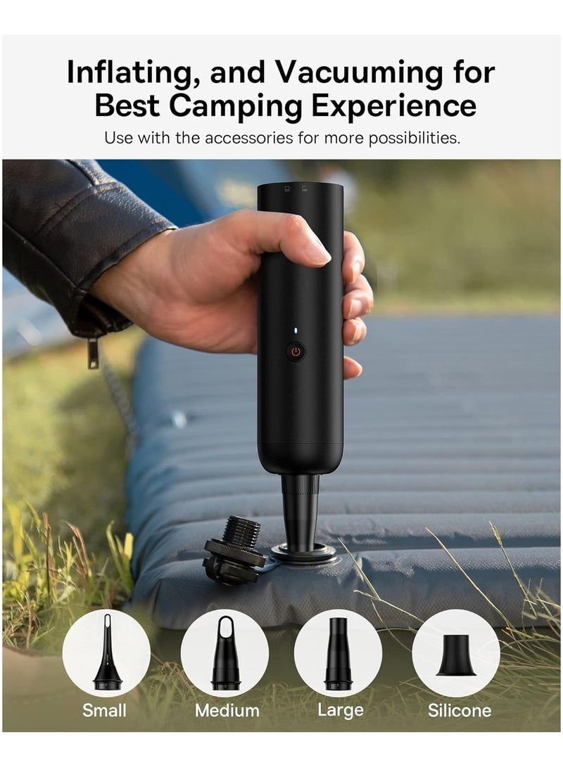 Baseus A3 Lite Cordless Car Vacuum Cleaner | 2-in-1 Design for Suction & Inflation  12000Pa Suction Power  30-Min Battery  80000RPM Motor  Black - Image 5