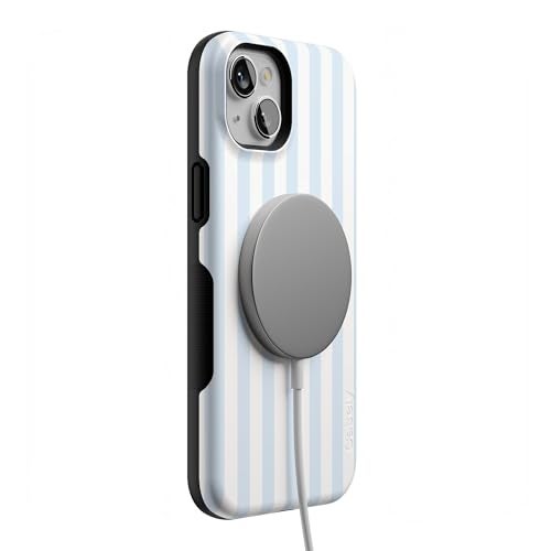 Casely iPhone 15 Case | Blue Stripes | Sunday Best | Bold Protective Design | Compatible with MagSafe - Image 5