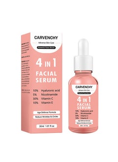CARVENCHY 4 in 1 Face Serum- Multi-Purpose Repair, Rightening Anti Aging Facial Serum For Dark Spots, Fine Lines And Wrinkles, Brightening And Firming Facial Serum 30ML  - Image 1
