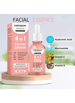 CARVENCHY 4 in 1 Face Serum- Multi-Purpose Repair, Rightening Anti Aging Facial Serum For Dark Spots, Fine Lines And Wrinkles, Brightening And Firming Facial Serum 30ML  - Image 3