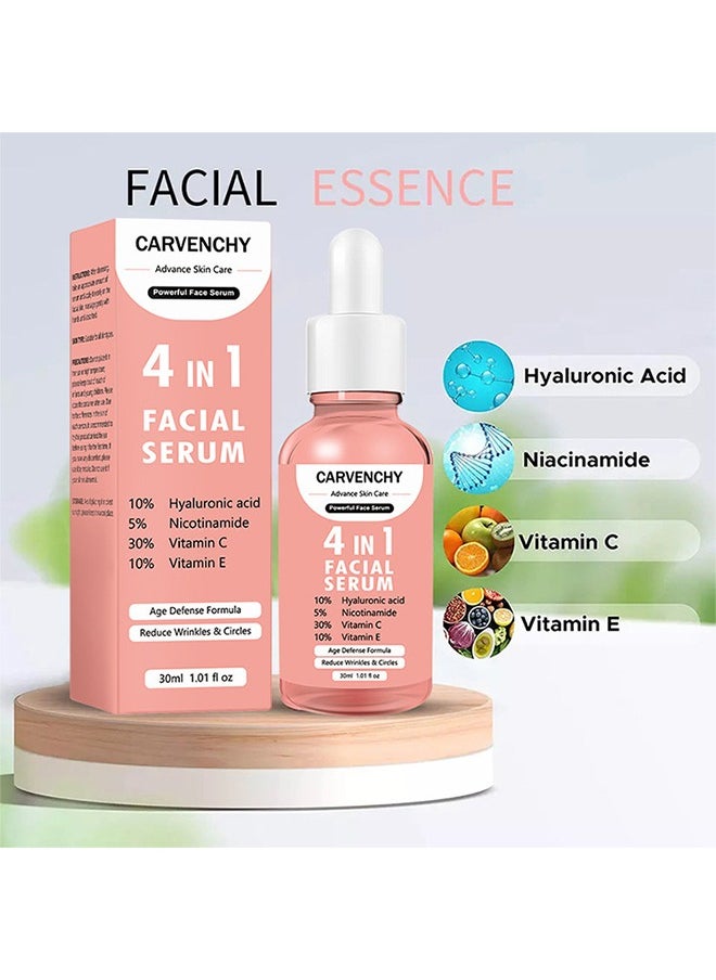 CARVENCHY 4 in 1 Face Serum- Multi-Purpose Repair, Rightening Anti Aging Facial Serum For Dark Spots, Fine Lines And Wrinkles, Brightening And Firming Facial Serum 30ML  - Image 3