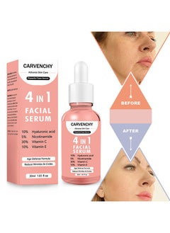 CARVENCHY 4 in 1 Face Serum- Multi-Purpose Repair, Rightening Anti Aging Facial Serum For Dark Spots, Fine Lines And Wrinkles, Brightening And Firming Facial Serum 30ML  - Image 4