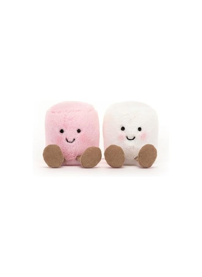 Jellycat - Amuseable Pink and White Marshmallows Collectable Plush Decoration - Image 1