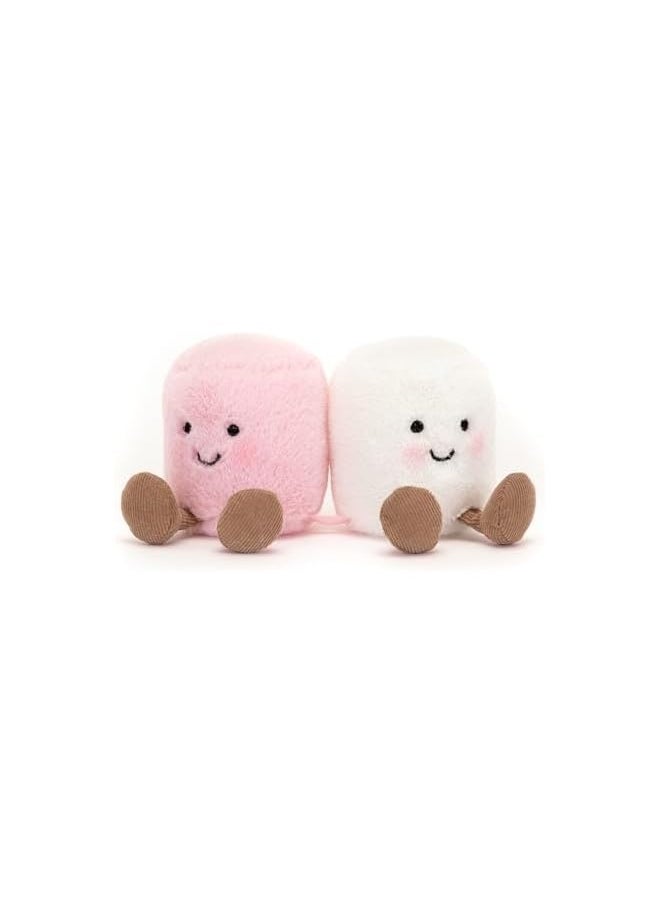 Jellycat - Amuseable Pink and White Marshmallows Collectable Plush Decoration - Image 1