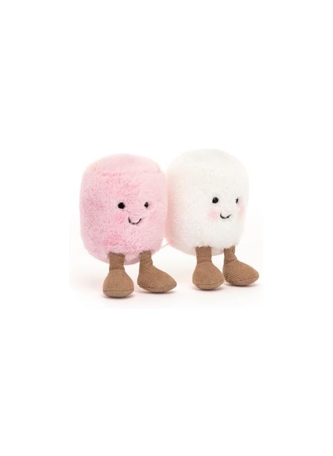 Jellycat - Amuseable Pink and White Marshmallows Collectable Plush Decoration - Image 1