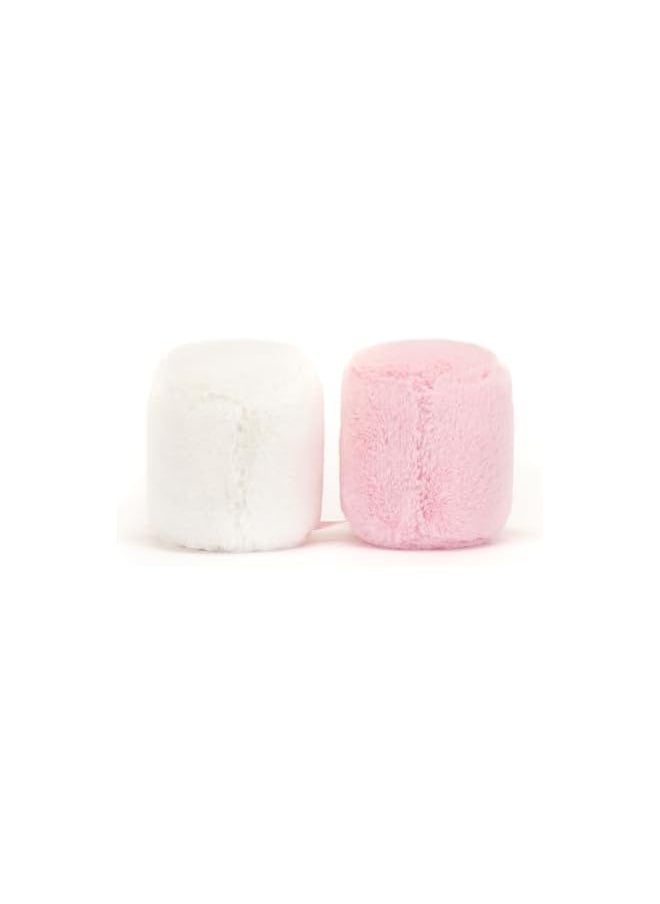 Jellycat - Amuseable Pink and White Marshmallows Collectable Plush Decoration - Image 1