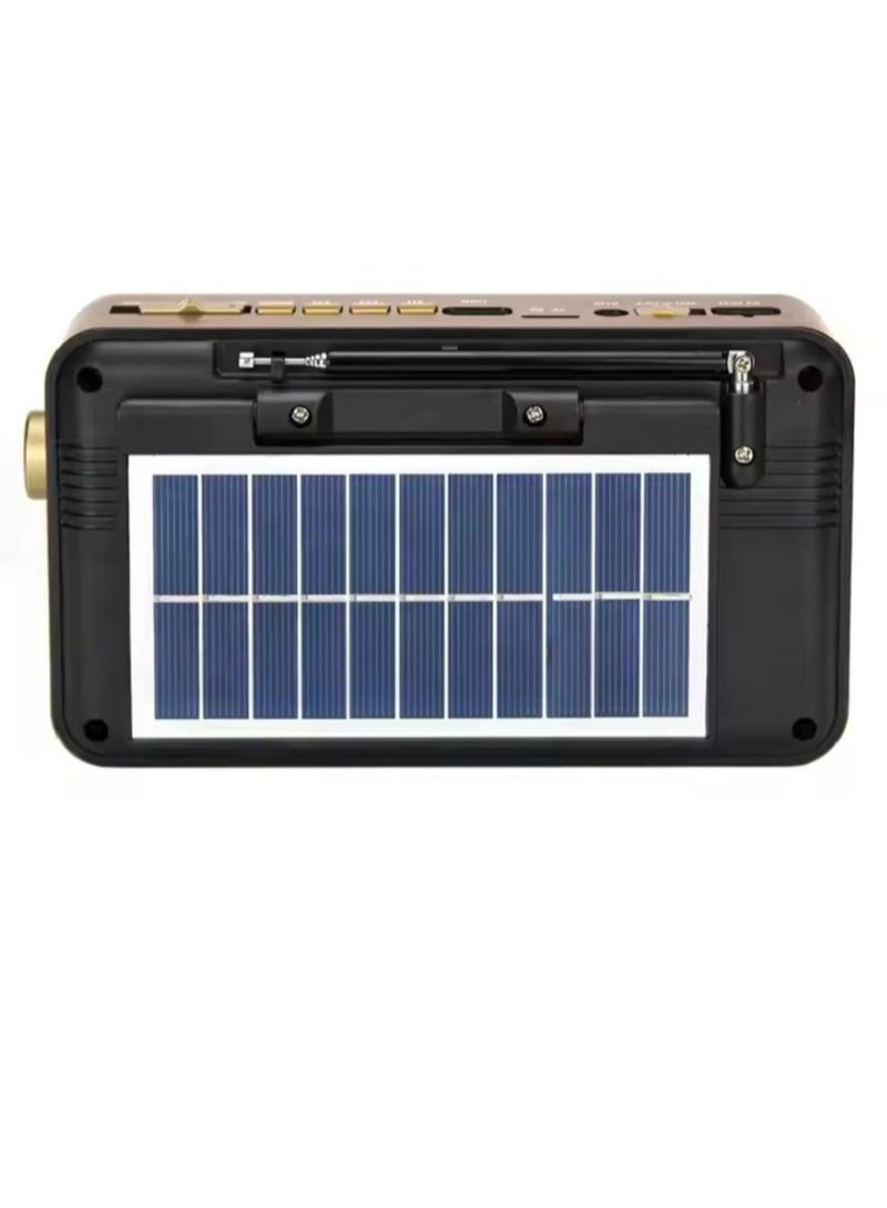 ماير راديو محمول M-522BT-S راديو استقبال متعدد الموجات مع لوحة شمسية قابلة للشحن مع ضوء للقراءة - Image 4