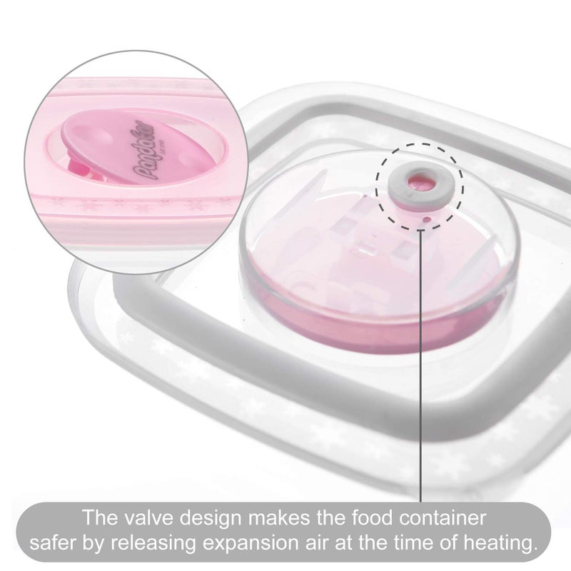 PandaEar Baby Food Snack Plastic Storage Container with Lids, 12 Pack Set BPA Free Freezer & Dishwasher Safe for Kids - Image 4