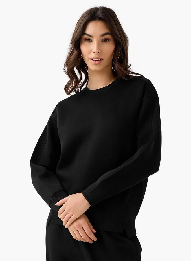 سبلاش فيڤ Relaxed Fit Sweatshirt with Cut and Sew