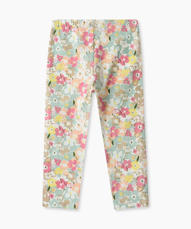 JELLIENE GIRLS' ELASTICATED WAIST ALL-OVER FLORAL PRINT LEGGINGS - Image 2