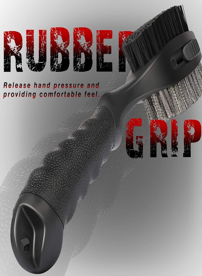 CHAMPKEY PRO Retractable Golf Club Brush | Oversized Brush Head with Soft Rubber Hand Grip & Retractable Groove Cleaner Golf Brush - Image 5
