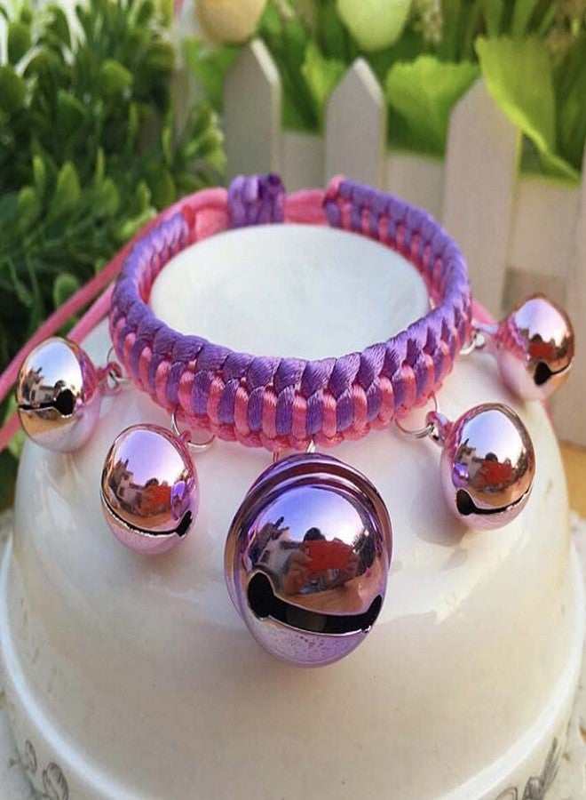 PETANGEL Pet Collar Necklace Hand Woven Dog - Cat Collar Bell Pendant Cat Accessories Puppy Pet Supplies with Bells (SIZE: M, Adjustable Neck: 20cm - 45cm) - Image 2