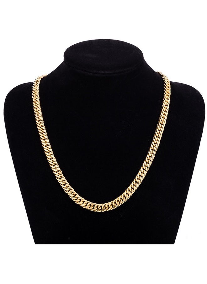 18 Karat Gold Plated Alloy Chain Necklace 