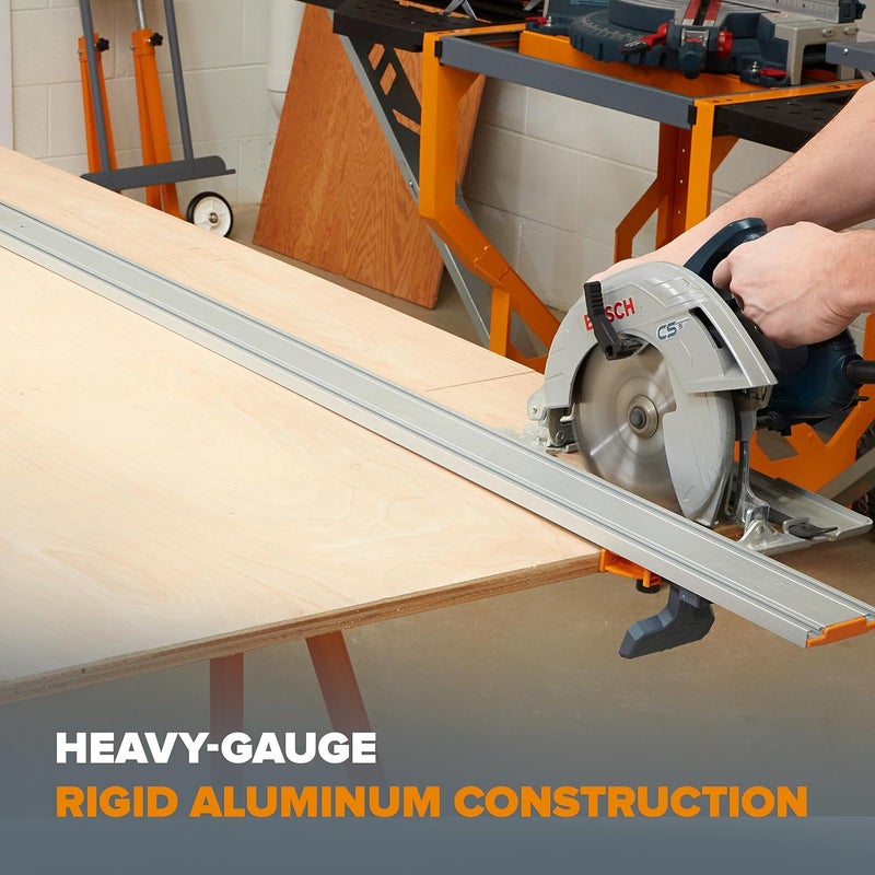 BORA 100" NGX Clamp Edge, Straight Cut Guide for Circular Saws, Aluminum, Includes 50-Inch Clamp Edge & 50-Inch Extension for 100-Inch Cutting Length, 544100 - Image 5