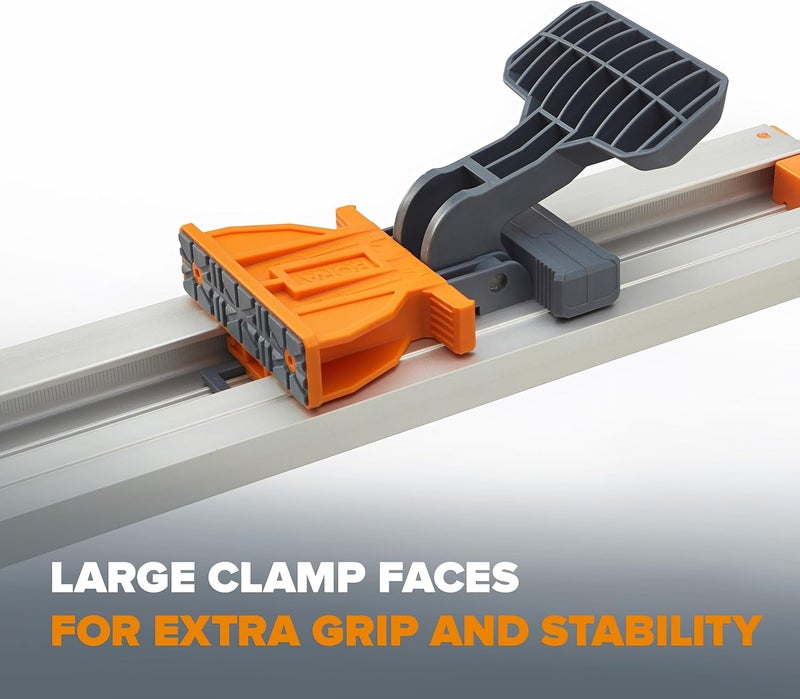 BORA 100" NGX Clamp Edge, Straight Cut Guide for Circular Saws, Aluminum, Includes 50-Inch Clamp Edge & 50-Inch Extension for 100-Inch Cutting Length, 544100 - Image 4