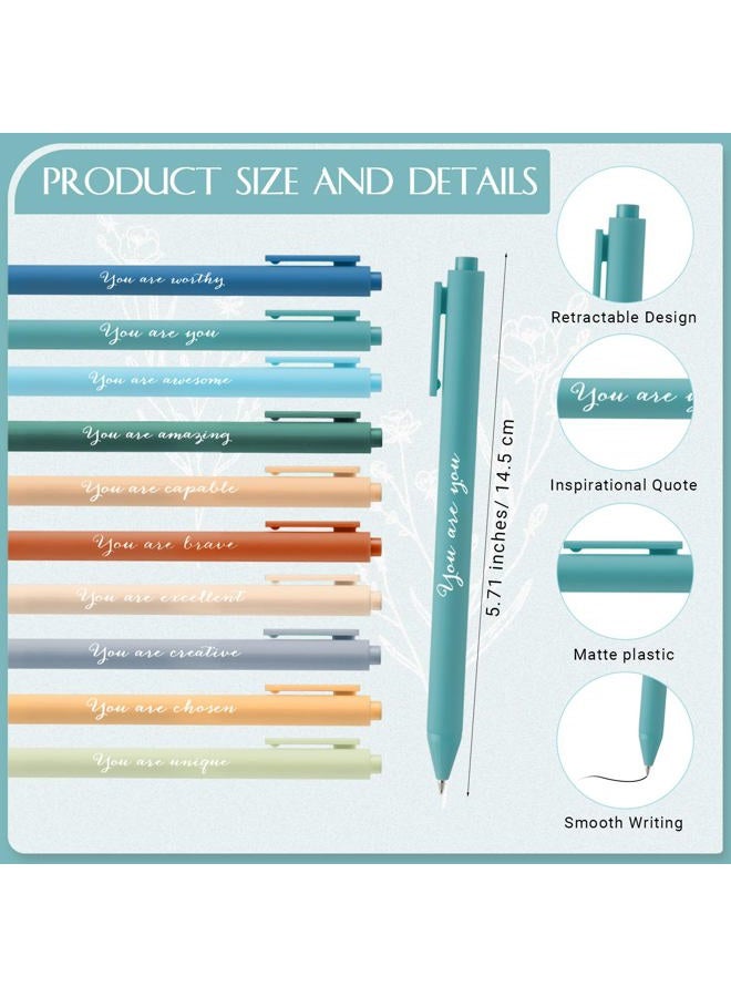 Affrolling 60 Pcs Inspirational Notebooks Motivational Mini Notepads with Pen Bulk Aesthetic End of Year Gift for Volunteer Employee Assistant Secretary Teacher Nurse Office Staff (Bright Colors) - Image 3