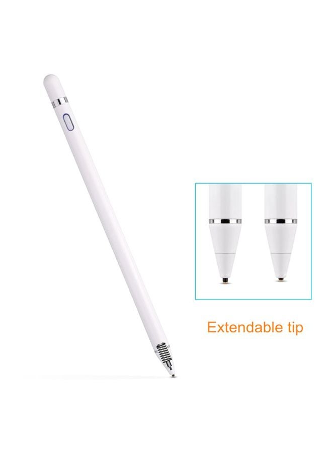 Portable High Precision Ultra Fine Stylus Pen White - Image 3