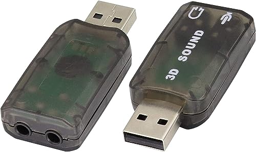zdyCGTime Hi-Speed USB 2.0 7.1-Channel Virtual USB 3D Stereo Audio Adapter External Sound Card with 3.5 mm Audio and Microphone Ports, Internal Amplifier and Volume Controls - Image 1