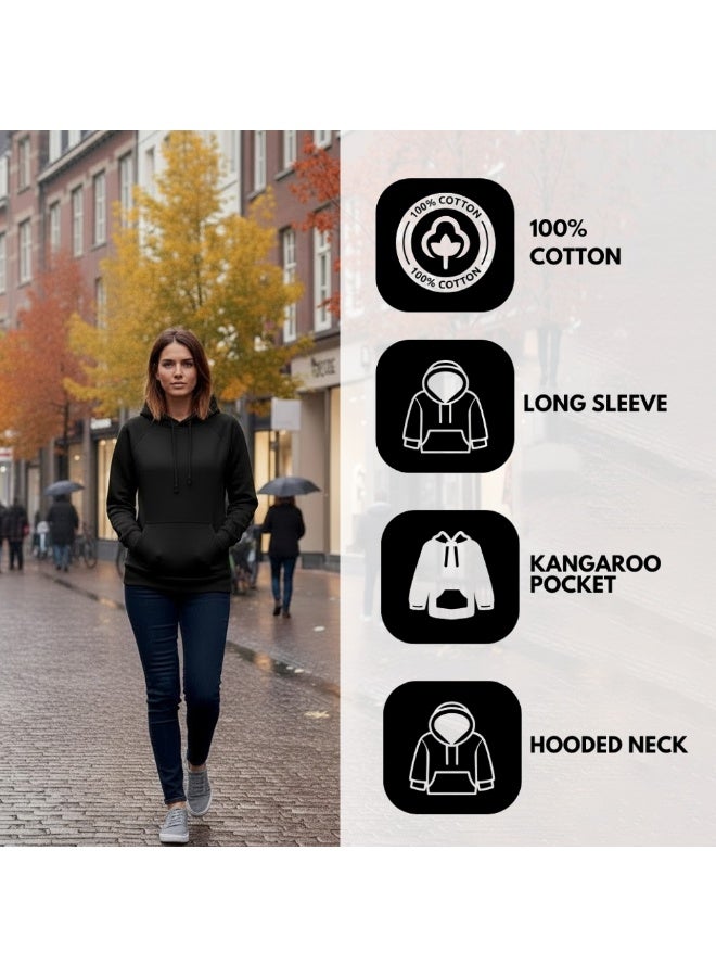 برينت شوب فور مي هودي نسائي - ملابس شتوية للنساء - هودي ناعم ودافئ للسيدات، هودي بأكمام طويلة للنساء، ملابس شتوية مريحة - Image 5