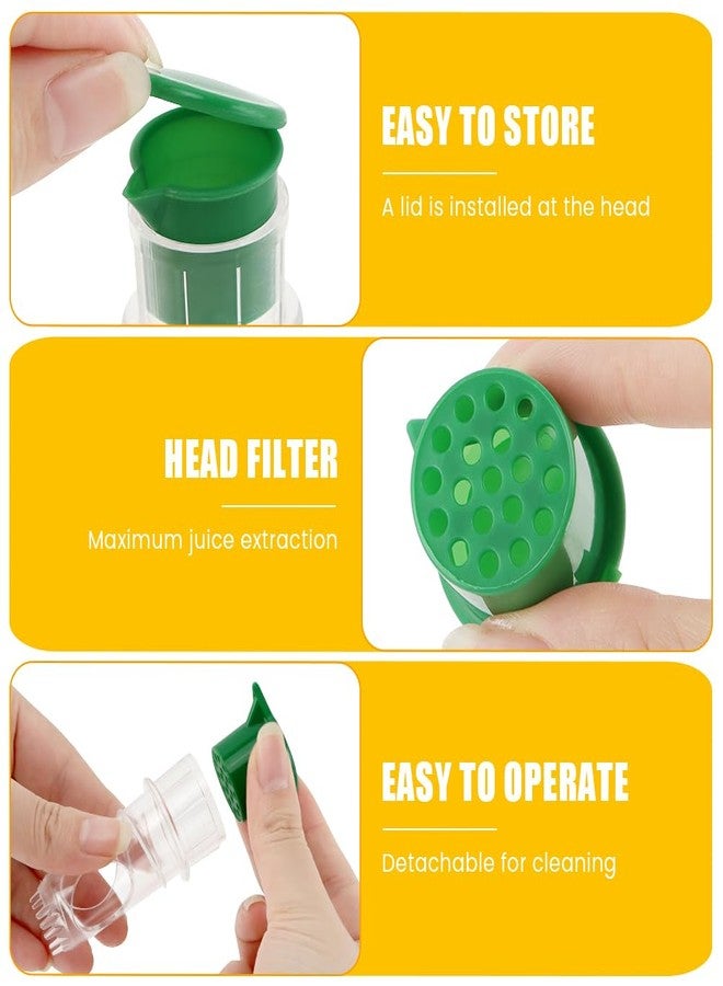 Kryslanix 2pcs Lemon Juicer Squeezer,2025 New Screw-Top Lemon Squeezer Manual Lemons Juicer with Built-In Filter Orange Citrus Press,Squeeze Lime for Cocktails, Drinks And Cooking - Image 3