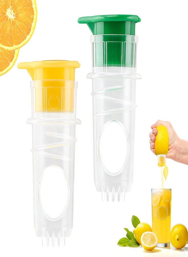 Kryslanix 2pcs Lemon Juicer Squeezer,2025 New Screw-Top Lemon Squeezer Manual Lemons Juicer with Built-In Filter Orange Citrus Press,Squeeze Lime for Cocktails, Drinks And Cooking - Image 1