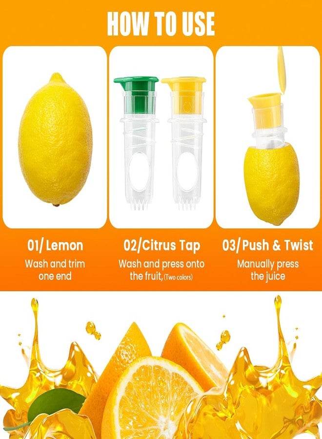 Kryslanix 2pcs Lemon Juicer Squeezer,2025 New Screw-Top Lemon Squeezer Manual Lemons Juicer with Built-In Filter Orange Citrus Press,Squeeze Lime for Cocktails, Drinks And Cooking - Image 4