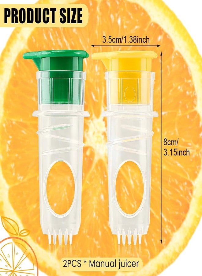 Kryslanix 2pcs Lemon Juicer Squeezer,2025 New Screw-Top Lemon Squeezer Manual Lemons Juicer with Built-In Filter Orange Citrus Press,Squeeze Lime for Cocktails, Drinks And Cooking - Image 2