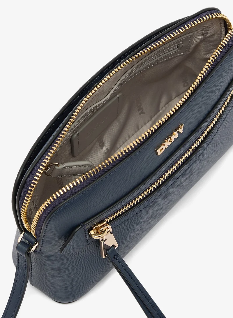 DKNY MIDNIGHT Bryant Logo Detail Top Handle Crossbody for Women | Best Price UAE