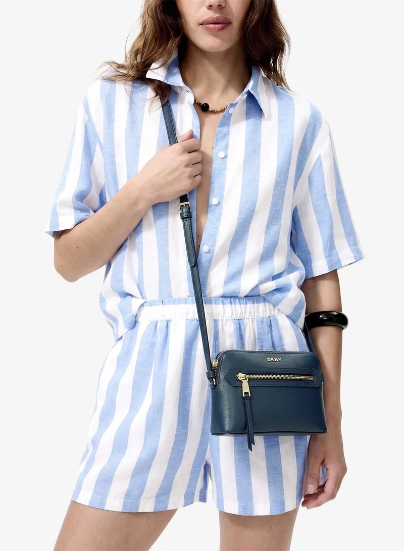 DKNY MIDNIGHT Bryant Logo Detail Top Handle Crossbody for Women | Best Price UAE
