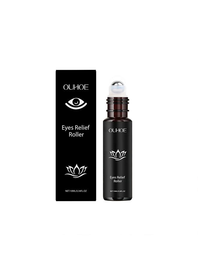 OUHOE Ouhoe eye roller essential oil, rich in water, glycerin, carbomer, triethanolamine, collagen, snow lotus extract, etc., is suitable for gentle moisturizing and brightening eye skin  - Image 1
