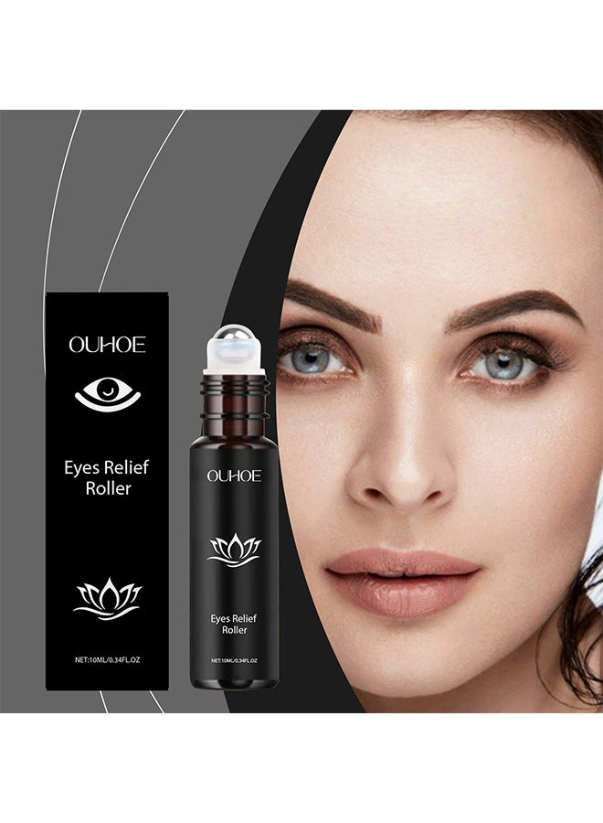 OUHOE Ouhoe eye roller essential oil, rich in water, glycerin, carbomer, triethanolamine, collagen, snow lotus extract, etc., is suitable for gentle moisturizing and brightening eye skin  - Image 2