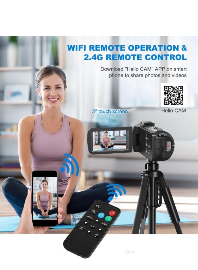 Digisand 80MP 4K Digital Camera - 18x Zoom, 3.0-inch Rotatable Screen, Video Blog Camera, Wi-Fi Connectivity, Equipped with Dual Batteries and 2.4GHz Remote Controller - Image 3